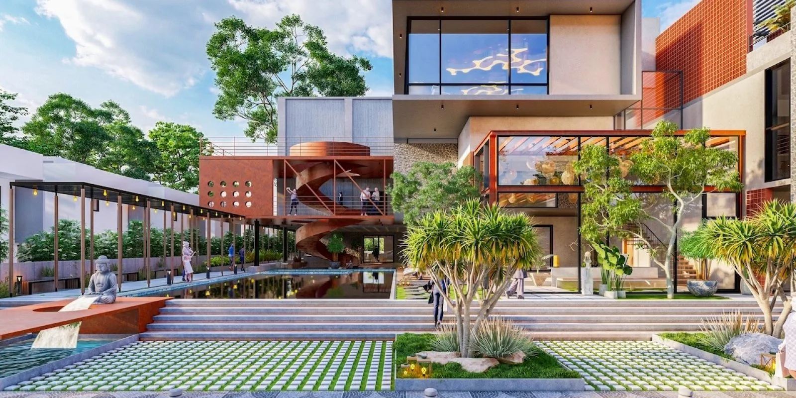 MJR Divine Meadows Villas clubhouse