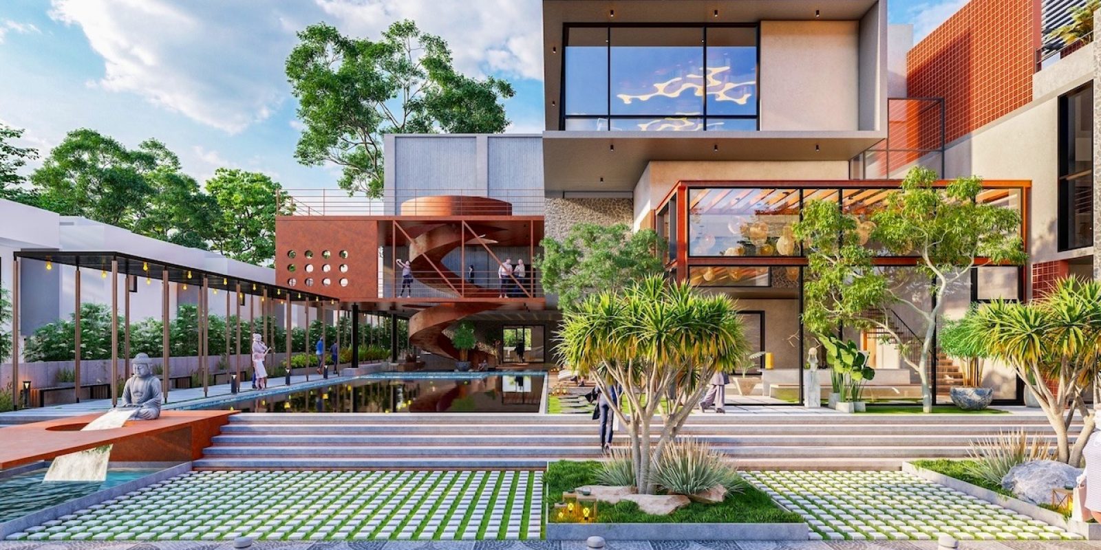 MJR Divine Meadows villa clubhouse 