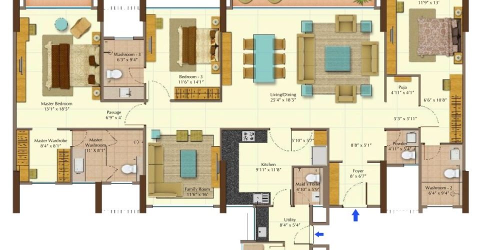 3-BHK-Type1-Peninsula-Heights