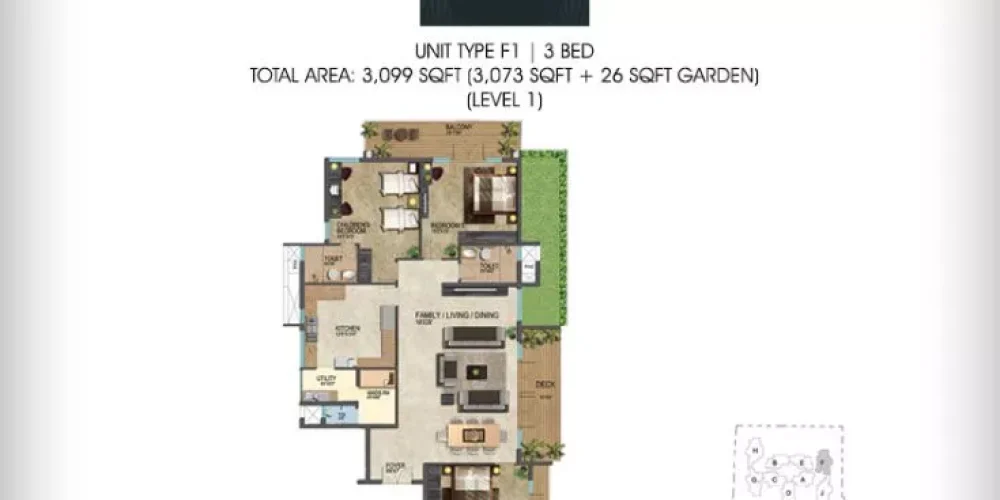 3BHK-3099-Prestige-Leela-Residences