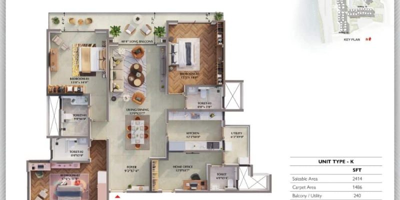 3BHK-Regalia-2414-Prestige-Raintree-Park