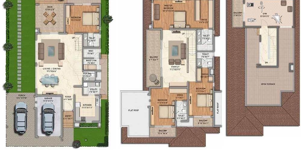 4-BHK-North-3445-Adarsh-Tranqville-Villas