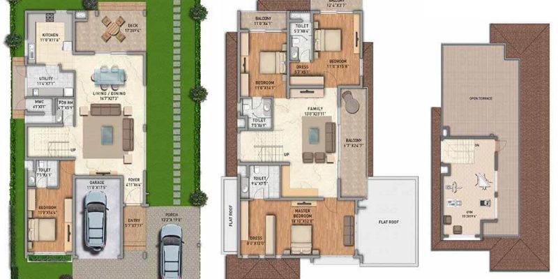 4-BHK-South-3445-Adarsh-Tranqville-Villas