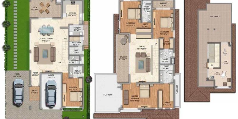 4-BHK-West-Basement-3445-Adarsh-Tranqville-Villas