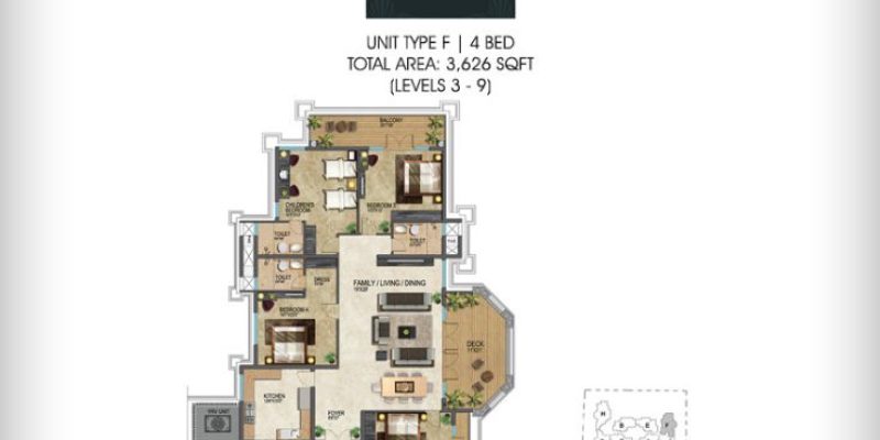 4BHK-3626-Prestige-Leela-Residences