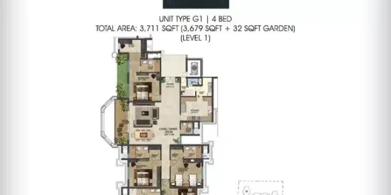 4BHK-3711-Prestige-Leela-Residences