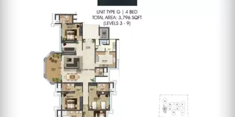 4BHK-3796-Prestige-Leela-Residences