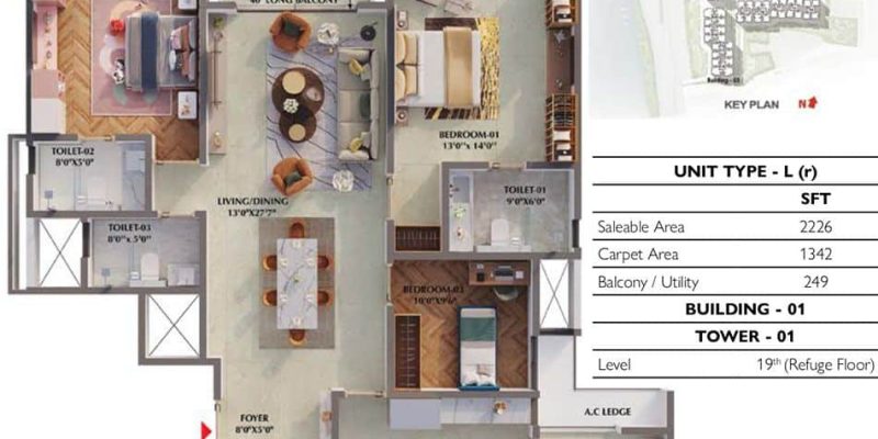 4BHK-Imperia-2226-Prestige-Raintree-Park