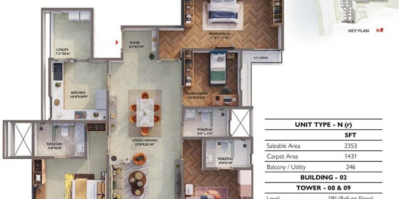 4BHK-Imperia-2353-Prestige-Raintree-Park