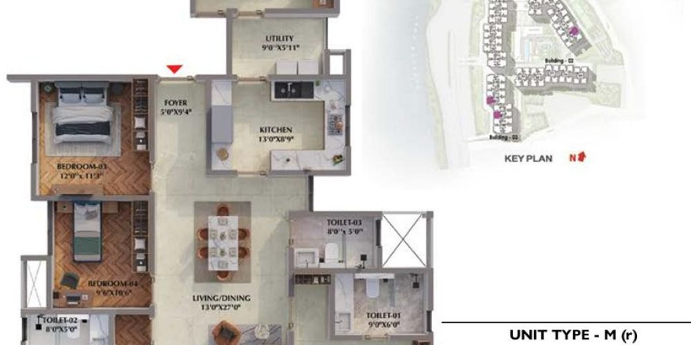 4BHK-Imperia-2421-Prestige-Raintree-Park