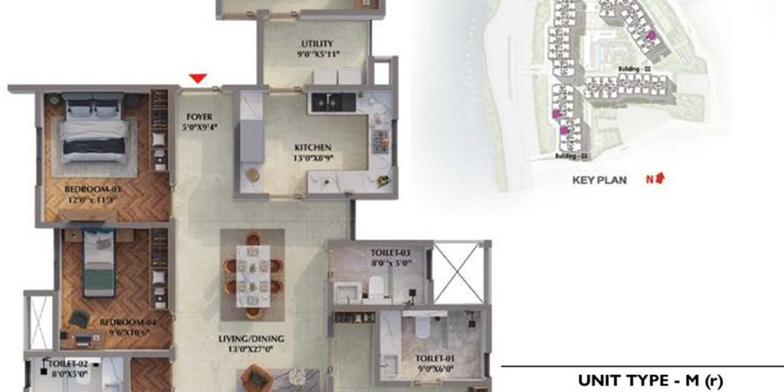 4BHK-Imperia-2421-Prestige-Raintree-Park