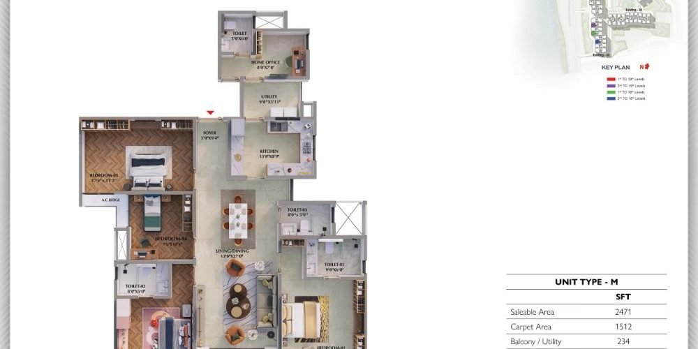 4BHK-Imperia-2471-Prestige-Raintree-Park
