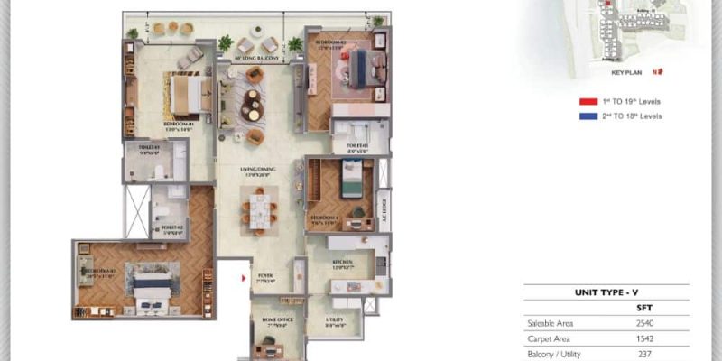 4BHK-Imperia-2540-Prestige-Raintree-Park