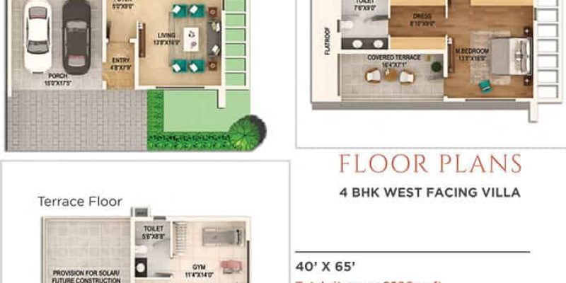 4BHK-West-3472-Adarsh-Welkin-Park-Villas