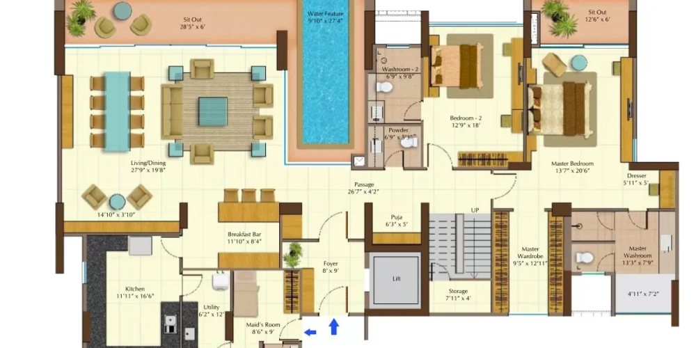 5-BHK-Lower-Level-Peninsula-Heights