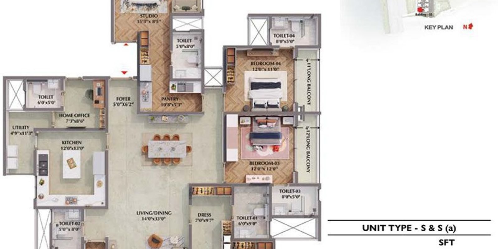 5BHK-Aurum-3503-Prestige-Raintree-Park