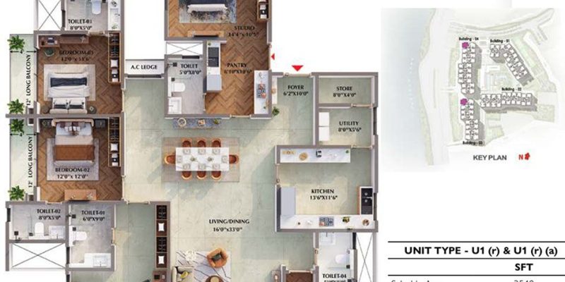5BHK-Aurum-3540-Prestige-Raintree-Park