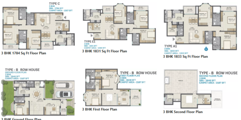 _Sobha Victoria Park Floor Plan